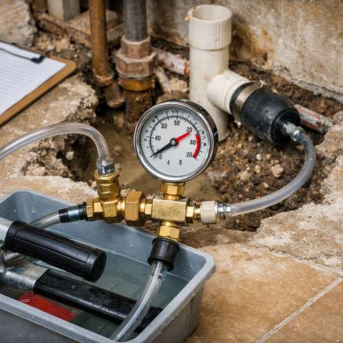 hydrostatic testing in action